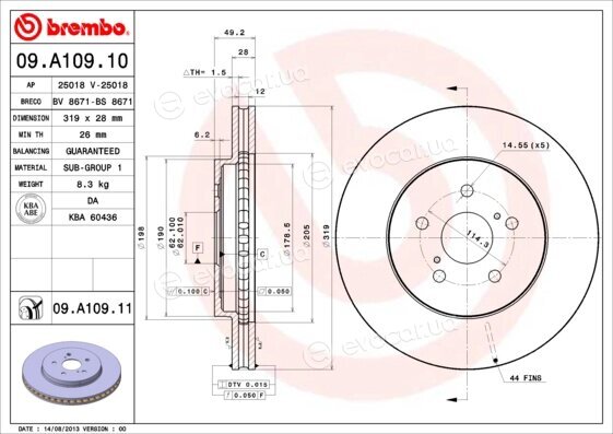 Brembo 09.A109.11