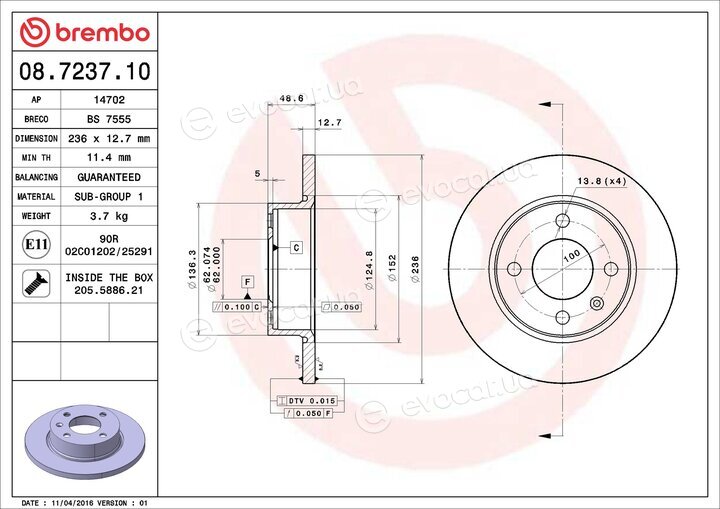 Brembo 08.7237.10