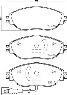 Hella Pagid 8DB 355 021-971