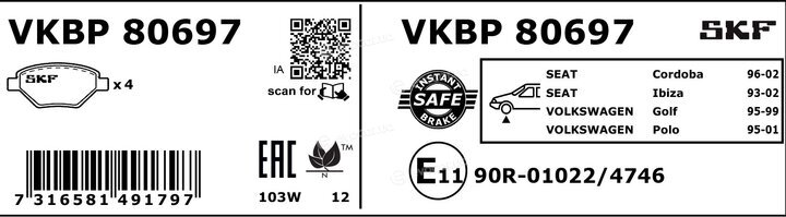 SKF VKBP 80697