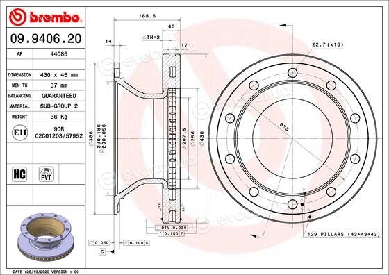 Brembo 09.9406.20