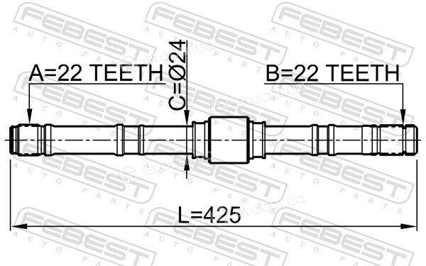 Febest 0212-P10LH