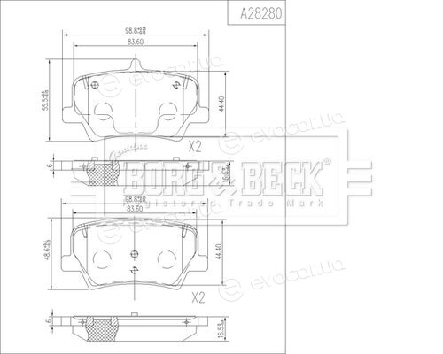 Borg & Beck BBP2819