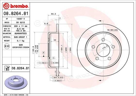 Brembo 08.8264.81