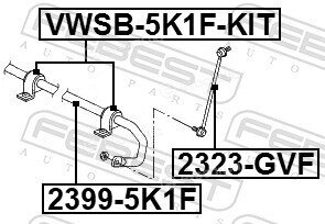 Febest VWSB-5K1F-KIT