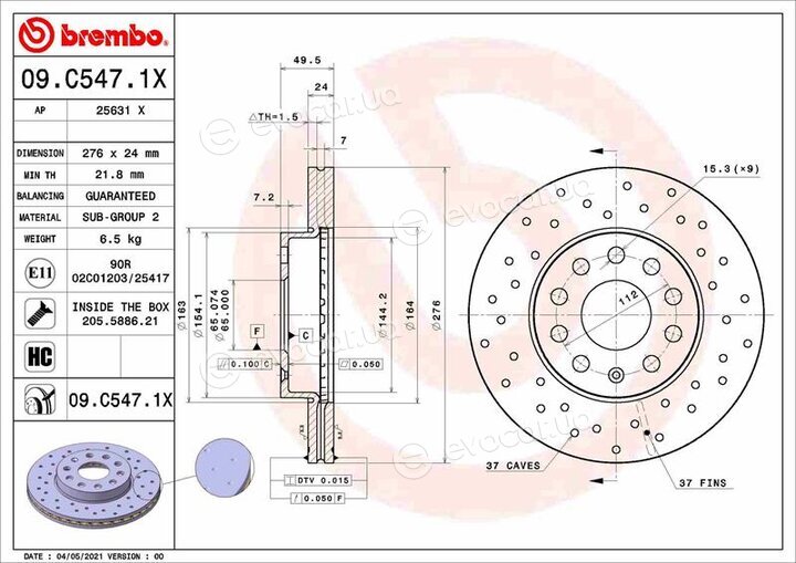 Brembo 09.C547.1X