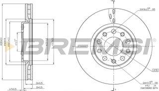 Bremsi CD7956V