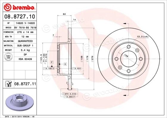 Brembo 08.8727.11