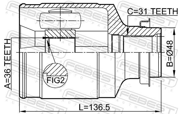Febest 0511-CX7RH