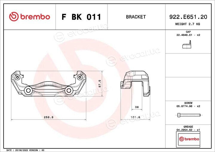 Brembo F BK 011