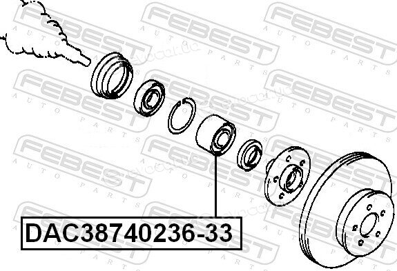 Febest DAC38740236-33