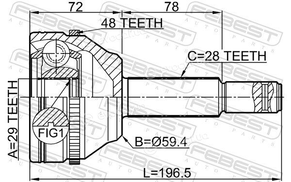 Febest 2110-TRDA48