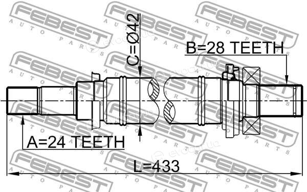 Febest 0512-M316MT