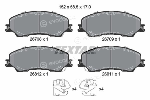 Textar 2670801