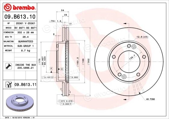Brembo 09.B613.11