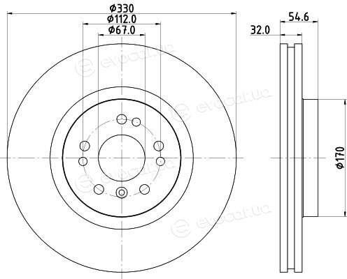 Hella Pagid 8DD 355 113-171