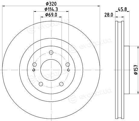 Hella Pagid 8DD 355 132-271