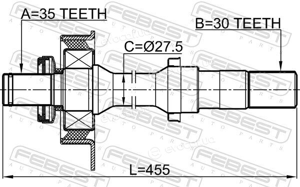 Febest 0512-TRIB2WDRH