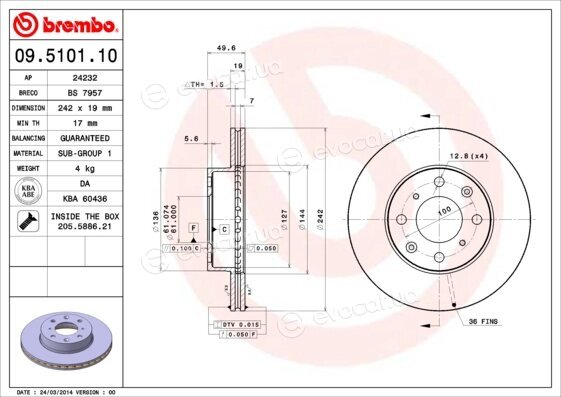 Brembo 09.5101.10