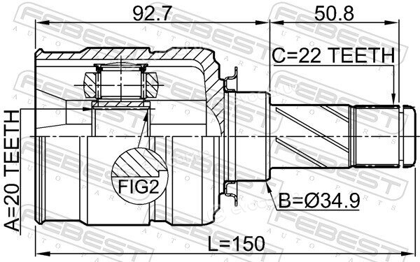 Febest 1811-A12