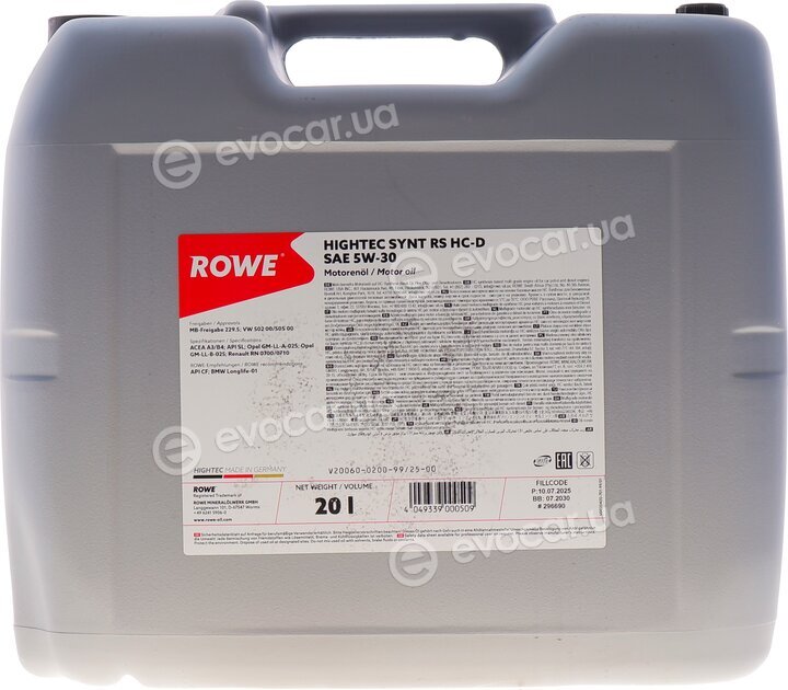 Rowe 20060-0200-99
