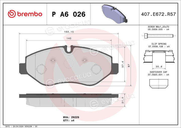 Brembo P A6 026