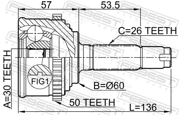 Febest 0310-CF4A50