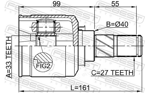 Febest 0411-CY34AT