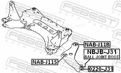 Febest NAB-J11B