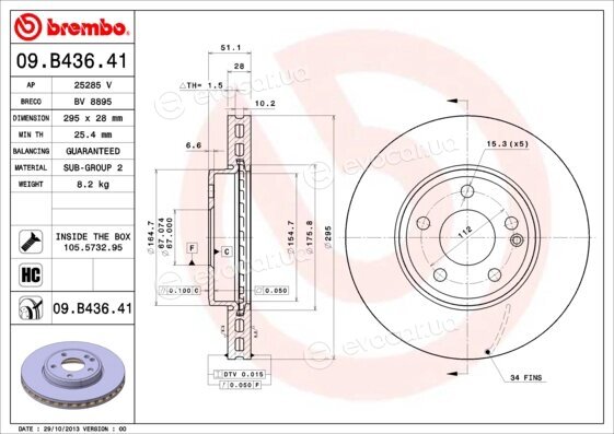 Brembo 09.B436.41