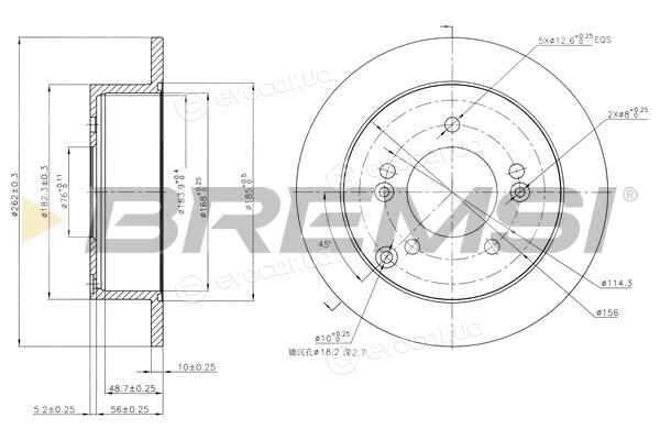 Bremsi CD7447S