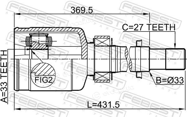 Febest 0211-J10ERH