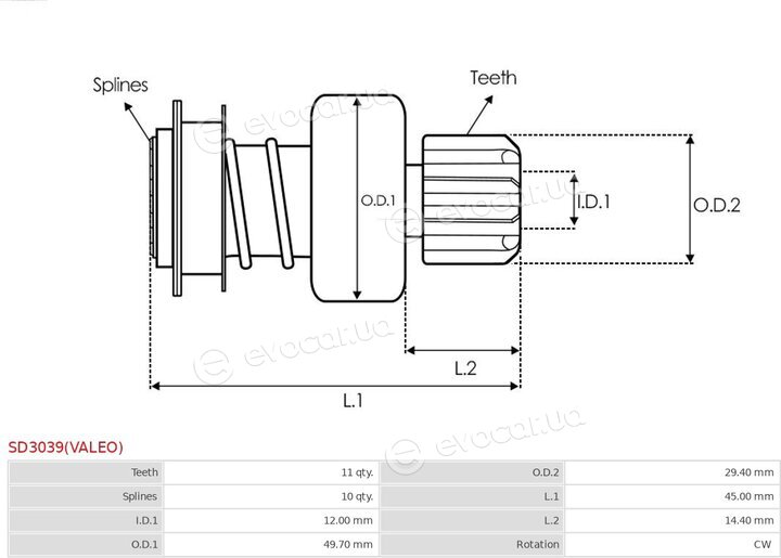 AS SD3039(VALEO)