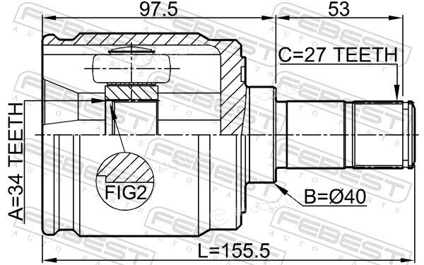 Febest 0311-CL20LH