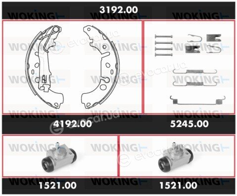 Woking 3192.00