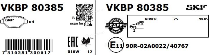 SKF VKBP 80385