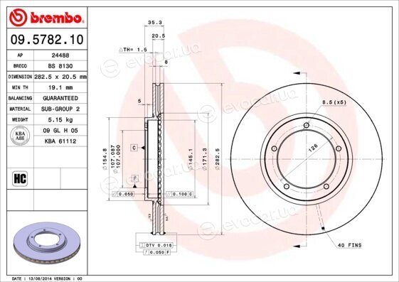 Brembo 09.5782.10