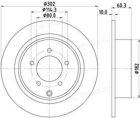 Hella Pagid 8DD 355 115-491