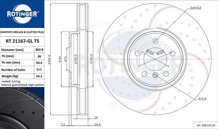 Rotinger RT 21167-GL T5