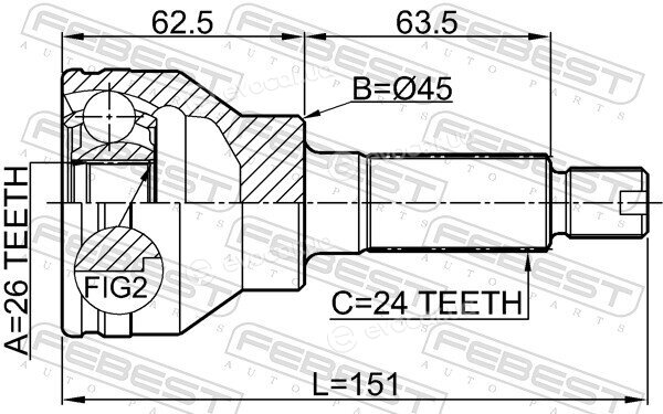 Febest 0710-SX4R