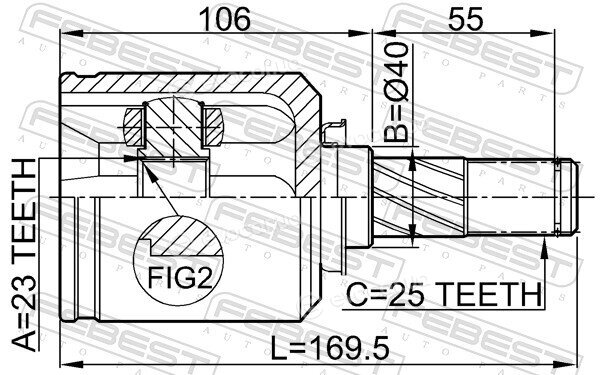 Febest 0211-V10RH