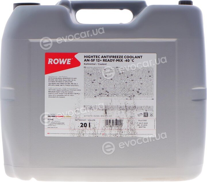 Rowe 21073-0200-99