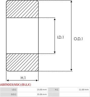 AS ABE9003(NSK)(BULK)