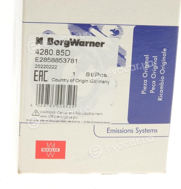 Wahler / BorgWarner 4280.85D