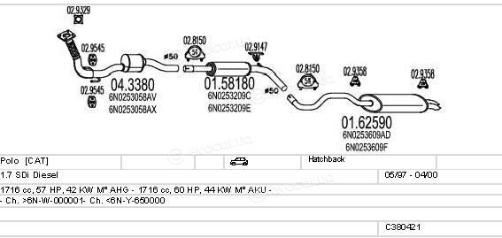 MTS C380421001609