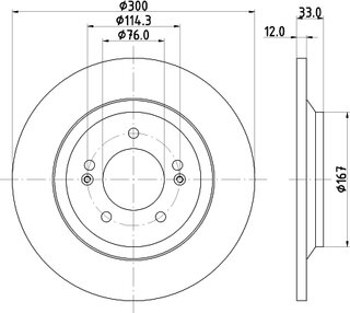 Hella Pagid 8DD 355 131-381