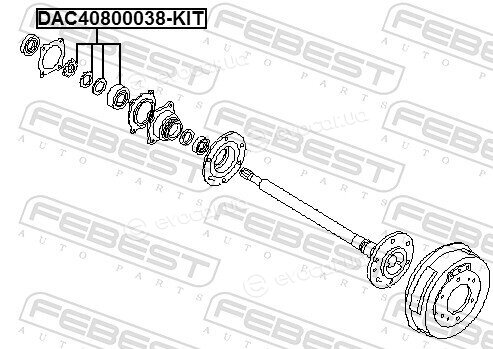 Febest DAC40800038-KIT