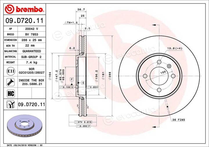 Brembo 09.D720.11