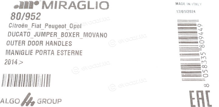 Miraglio 80/952