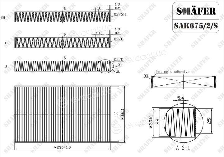 Shafer SAK675/2/S